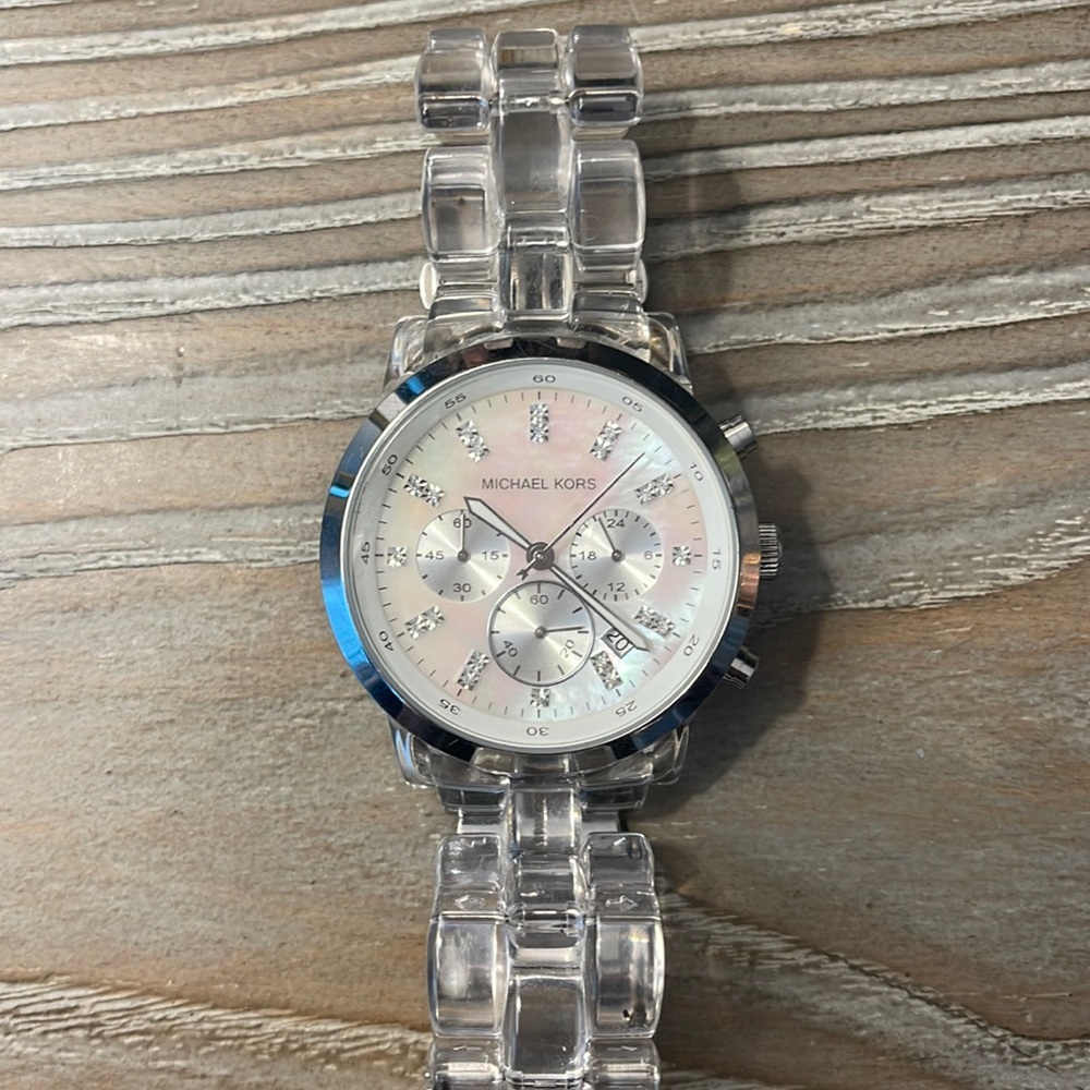 Michael Kors clear watch
